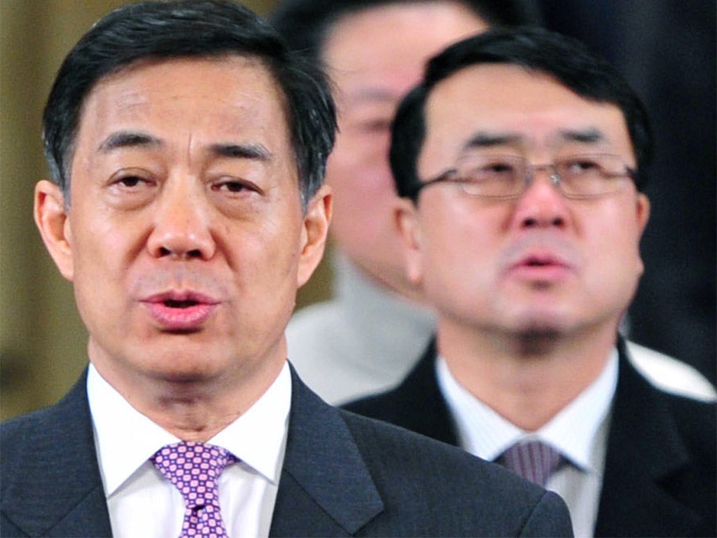 Bo Xilai (left) and Wang Lijun (right) went to a US consulate with explosive allegations relating to Neil Heywood