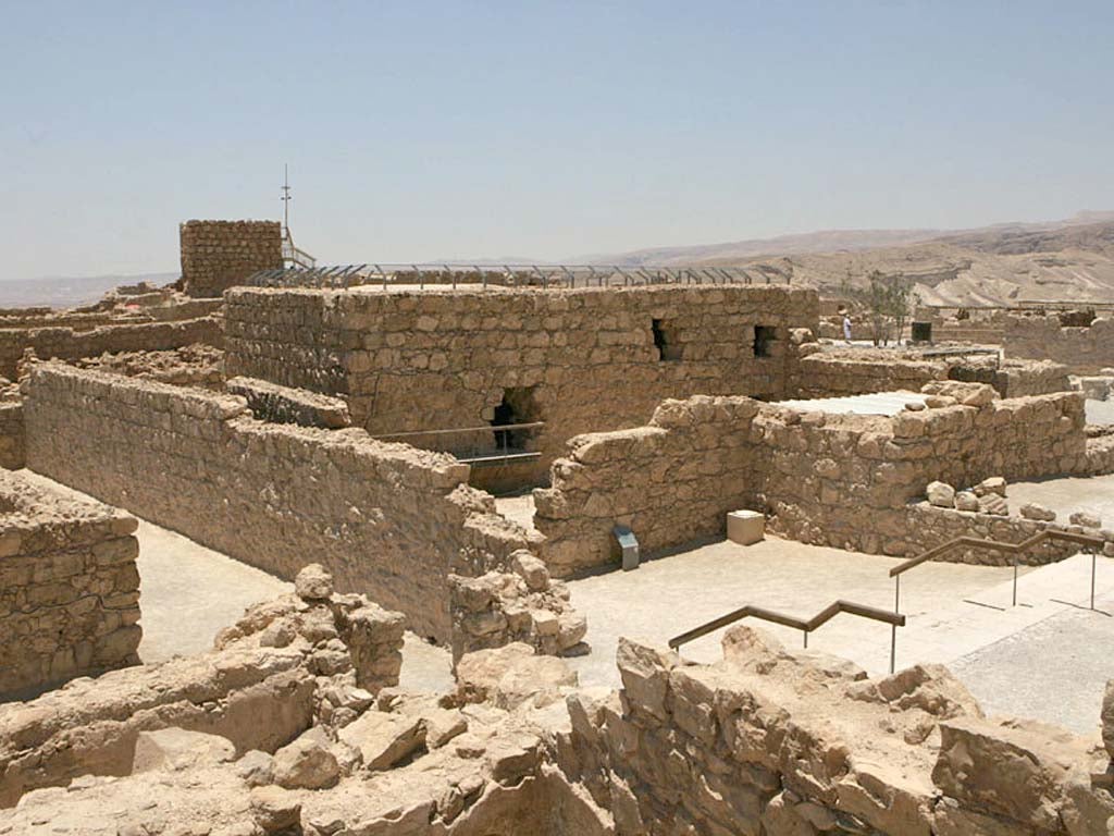 Saline solution: The remains of the fortress of Masada