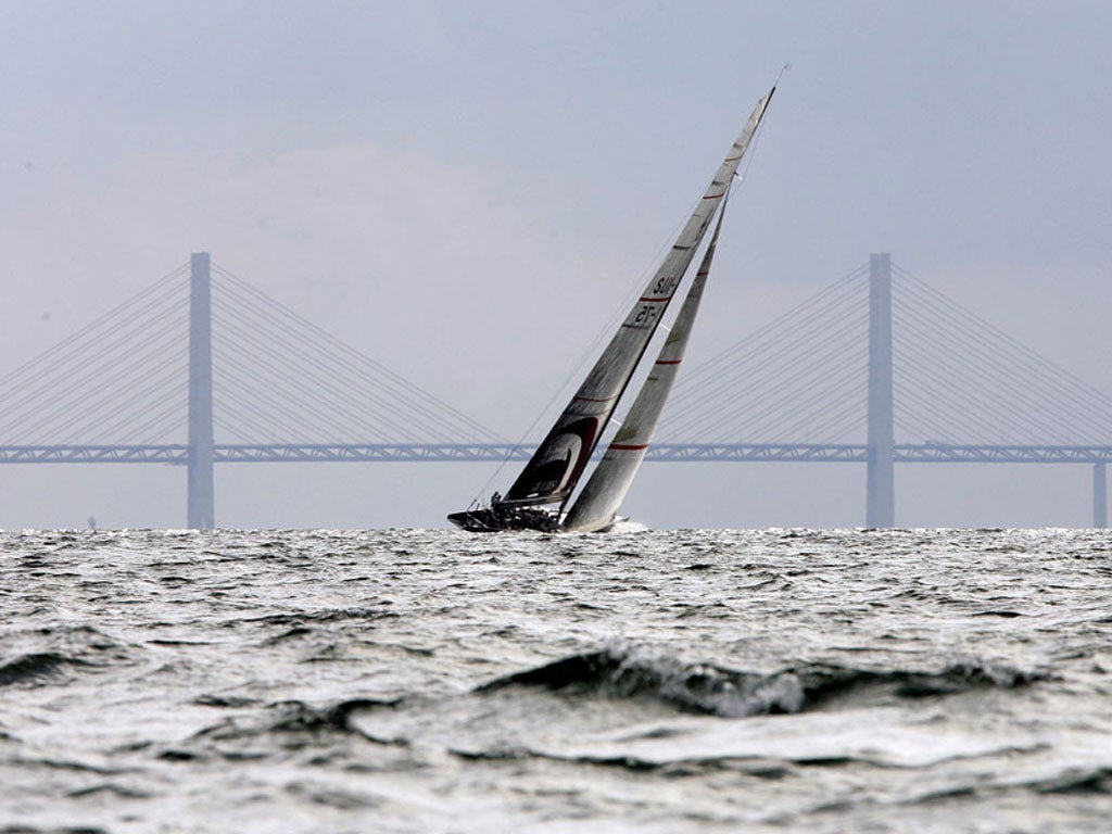 The Oresund Bridge links Copenhagen in Denmark and Malmo in Sweden