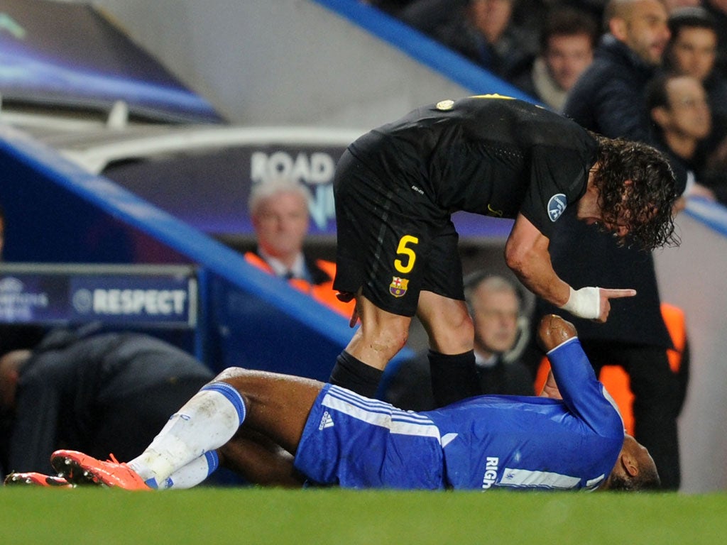 Carles Puyol: "What's a nice guy like you doing in a dive like this?" (20/04/12) To enter the current caption competition, click here.