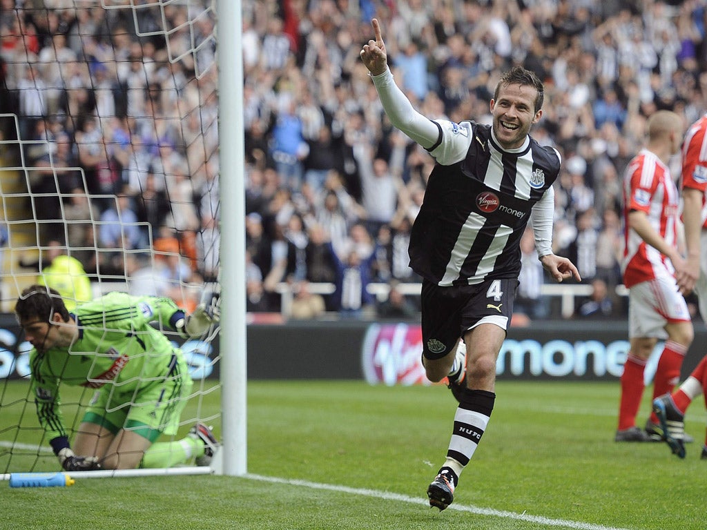 Yohan Cabaye puts Newcastle in front