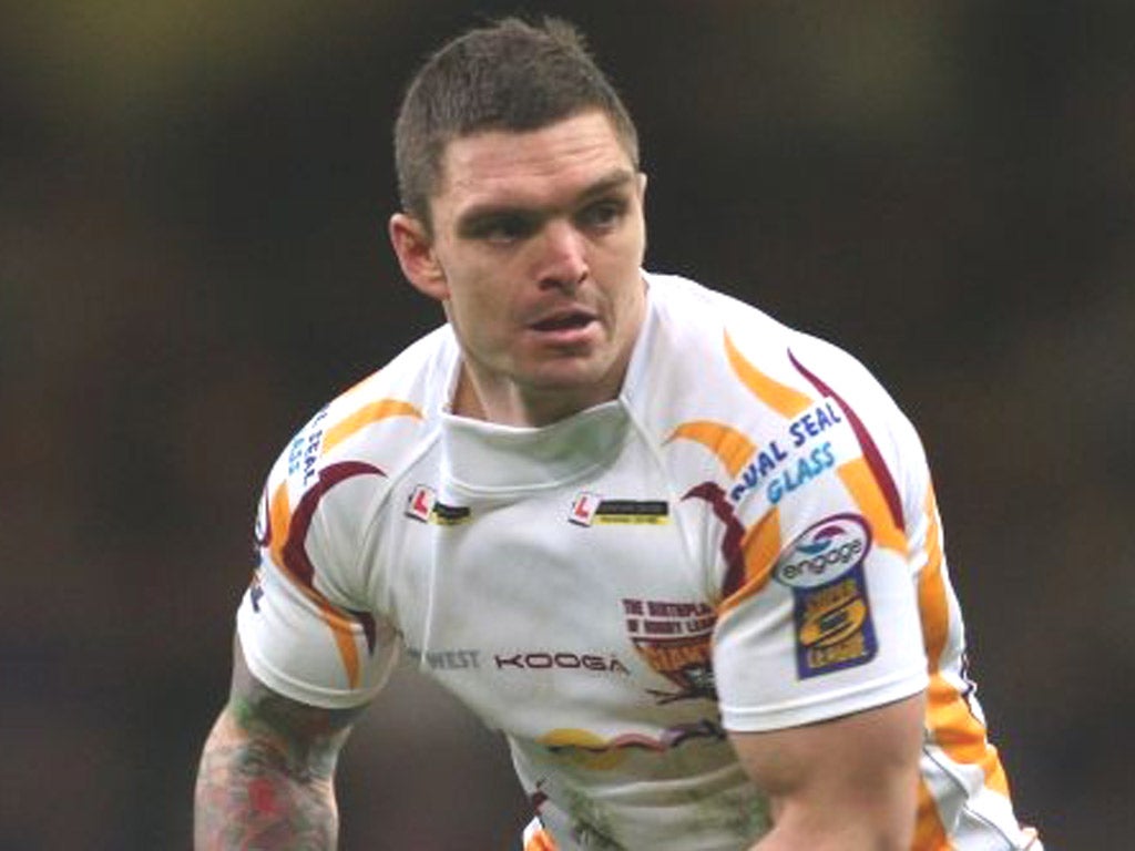 DANNY BROUGH: Huddersfield’s half-back was
vital with his kicking against Bradford Bulls