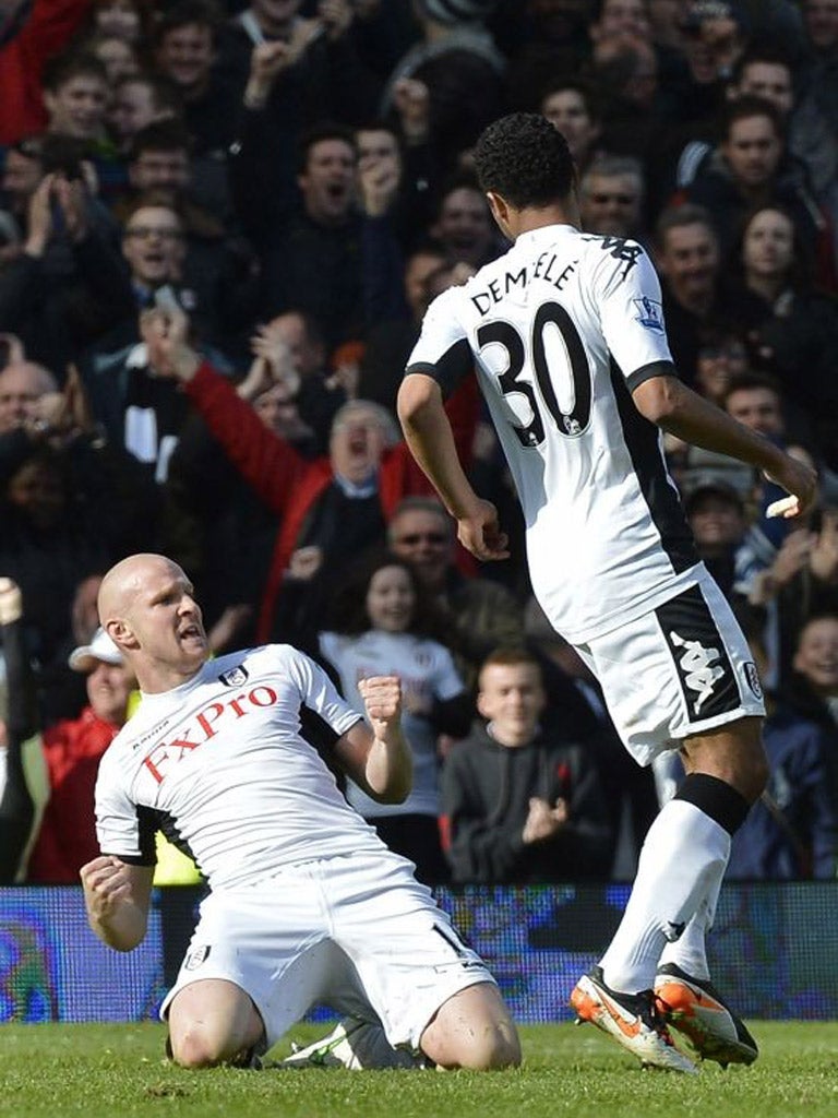 Fulham’s Philippe Senderos brings Wigan’s recent good run to an end