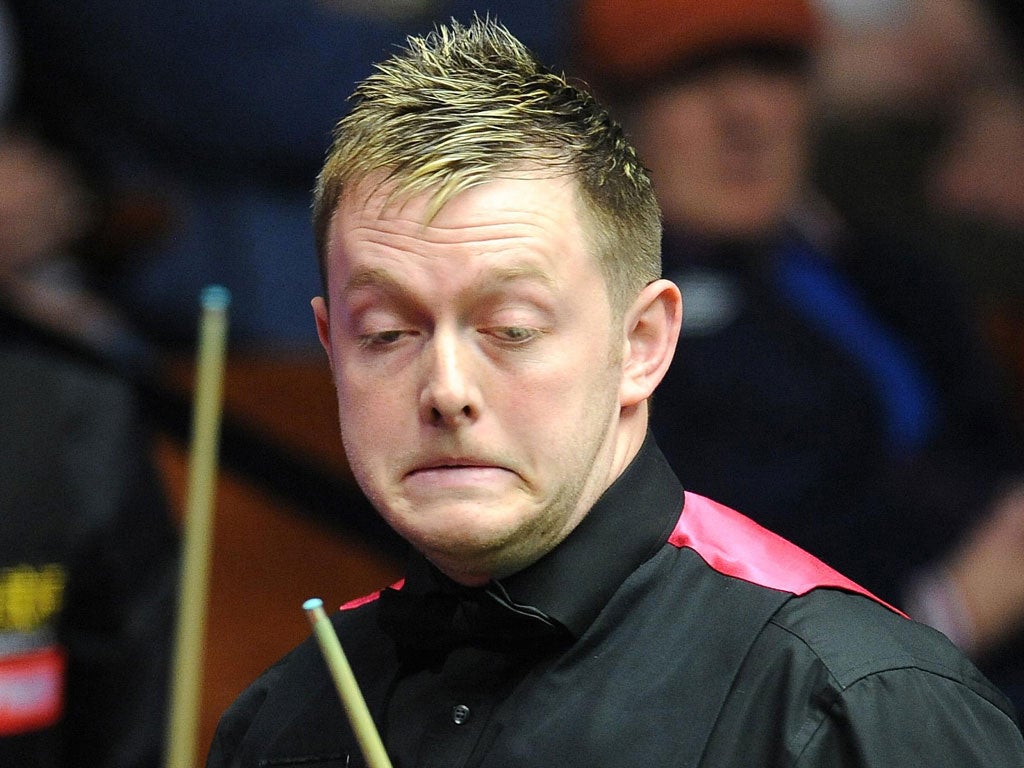 MARK ALLEN: The world No 11 labelled China’s
Cao Yupeng a cheat after his first-round loss on Sunday