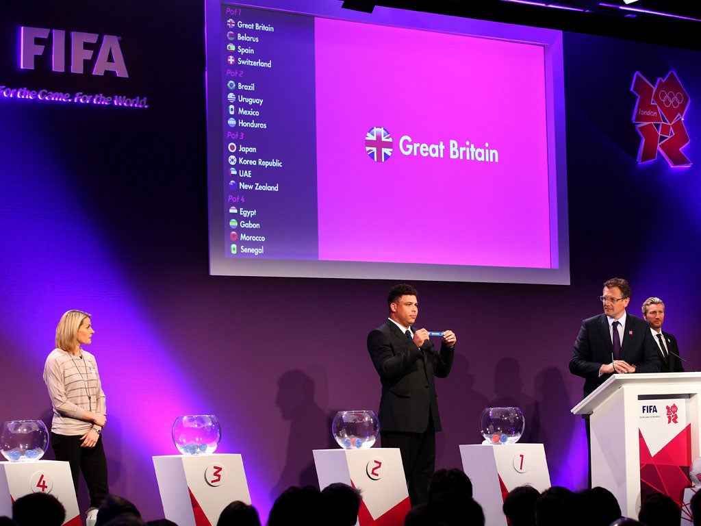 Two-time World Cup winner Ronaldo was at the draw
