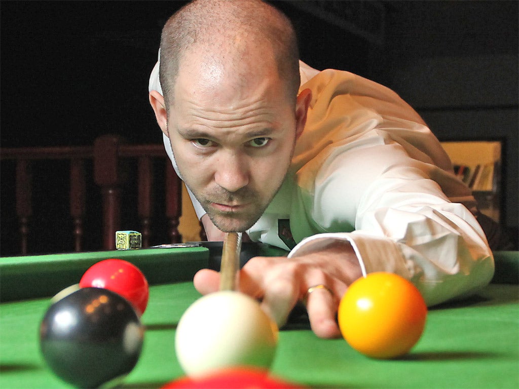 Carl Morris at a Shepherd's Bush pool hall. His charity work has been truly inspirational