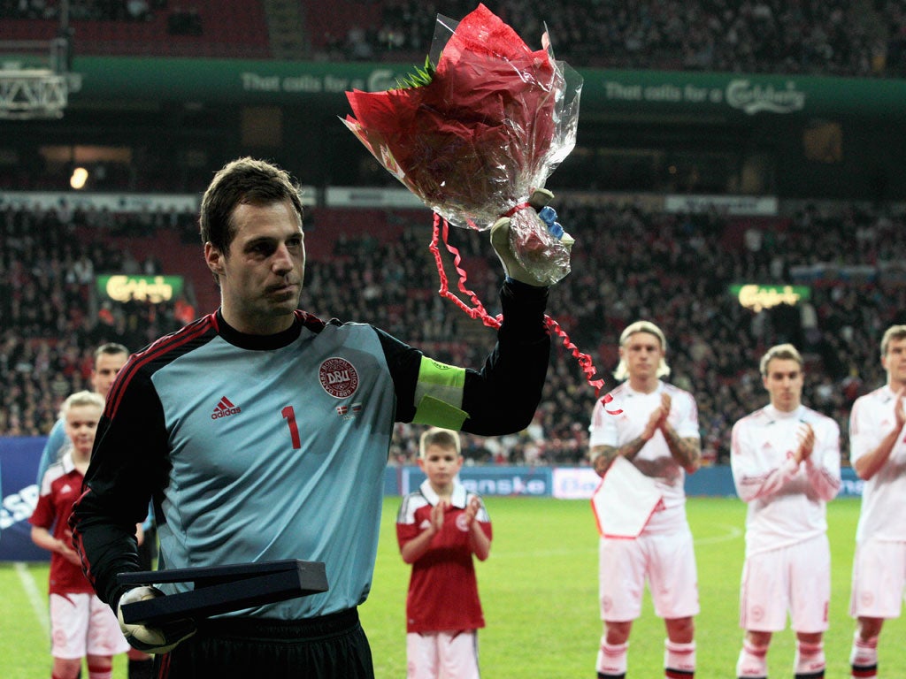 Denmark keeper Thomas Sorensen