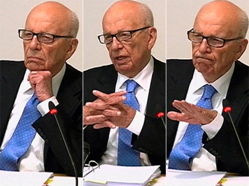 Rupert Murdoch sat through almost four hours of questioning yesterday