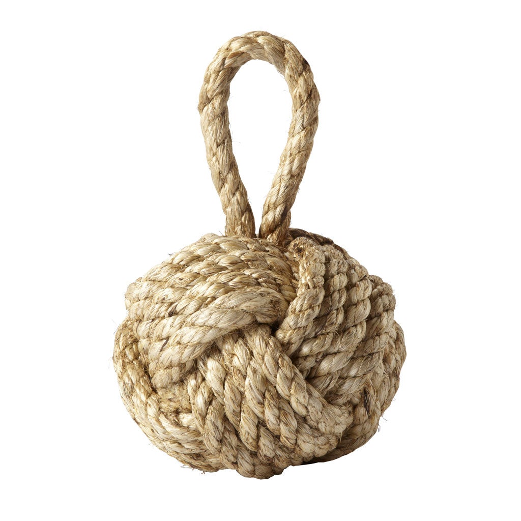 1. Nautical knot doorstop

<p>National Gallery, £35. This tangled doorstop is made out of a single piece of jute rope. 020 7747 2870, nationalgallery.co.uk</p>