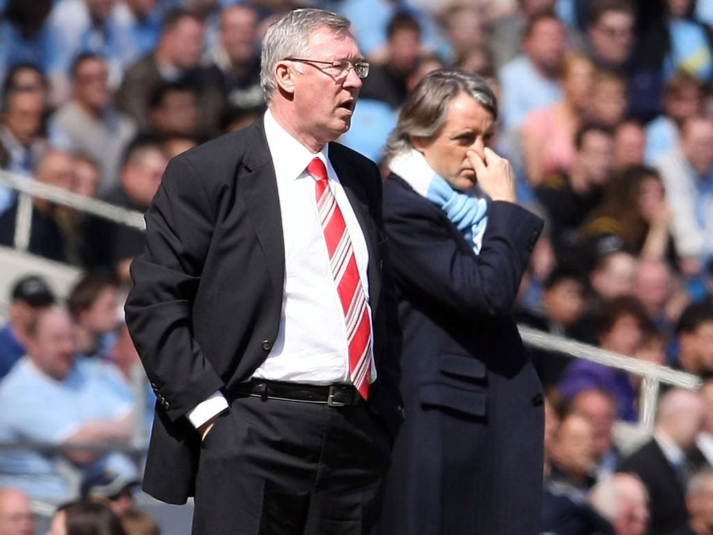 Ferguson and Mancini lock horns on Monday