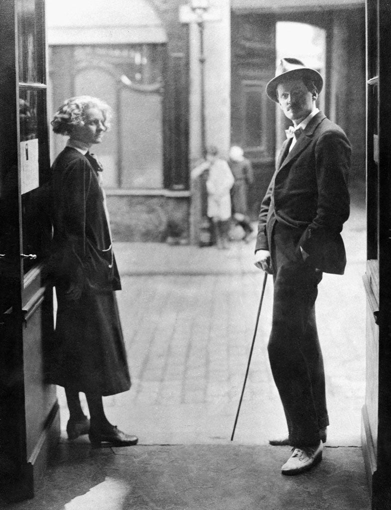 James Joyce with Sylvia Beach in Paris