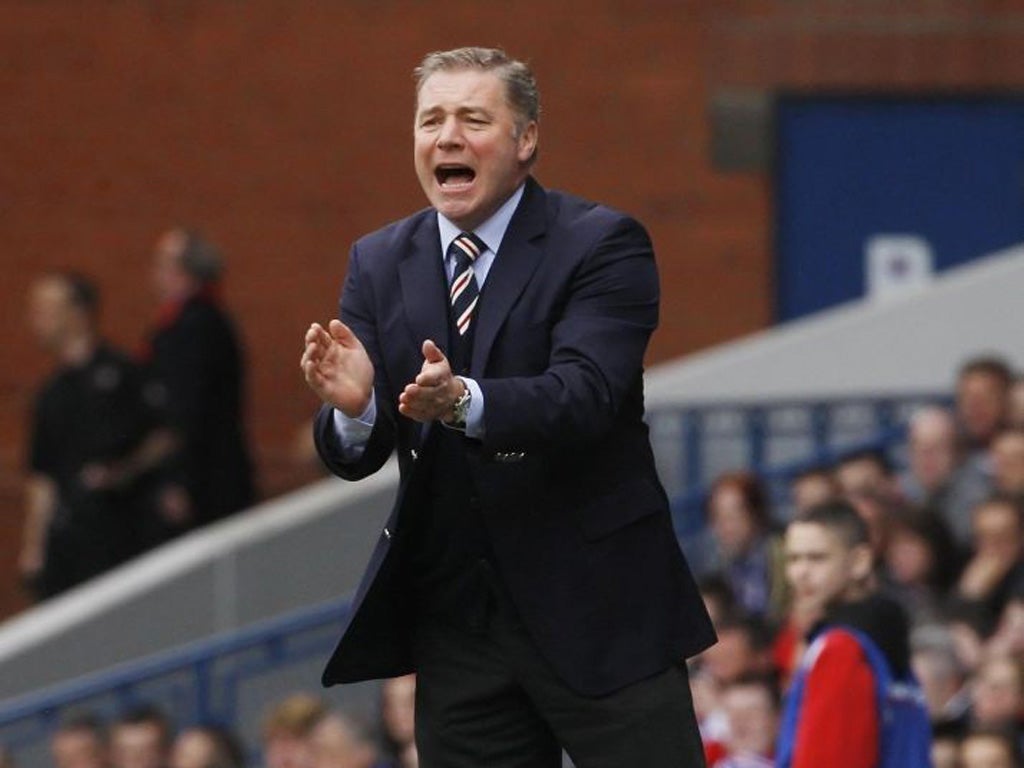 Ally McCoist has warned that the club may have to start at the bottom