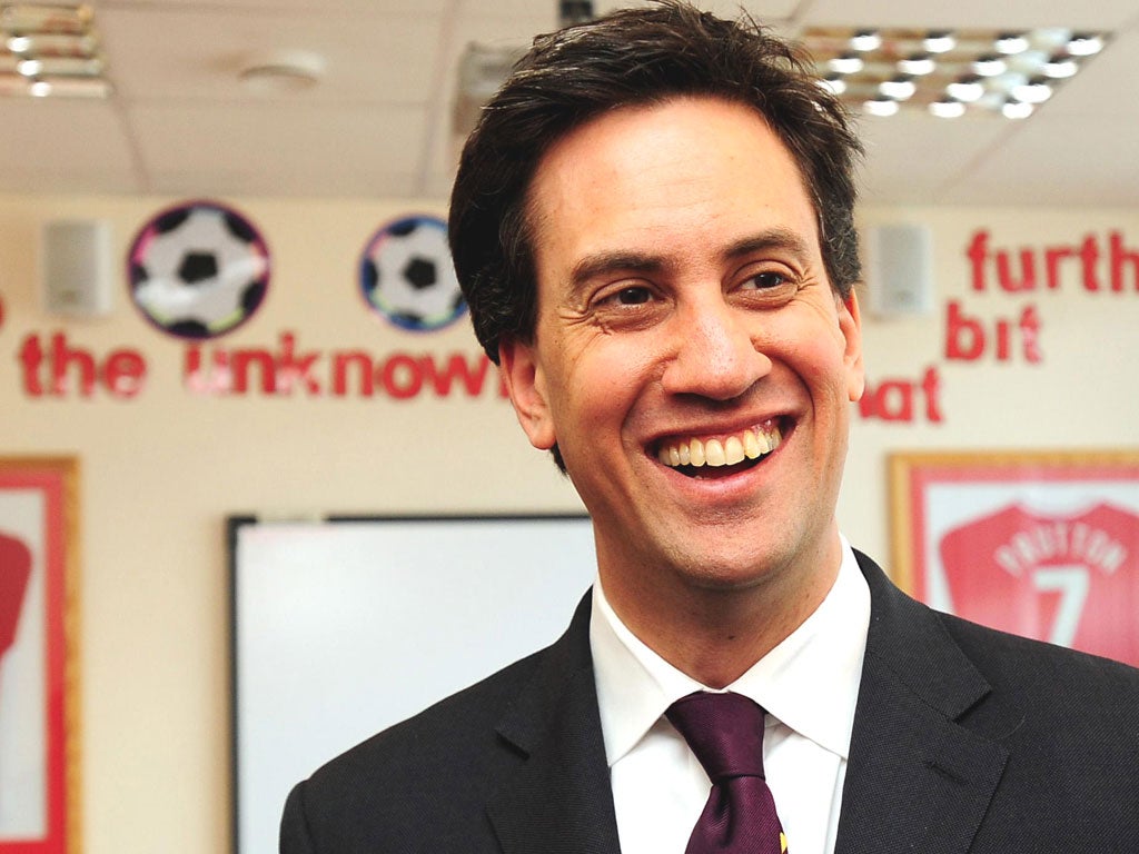 Labour leader Ed Miliband aims to take the North of England