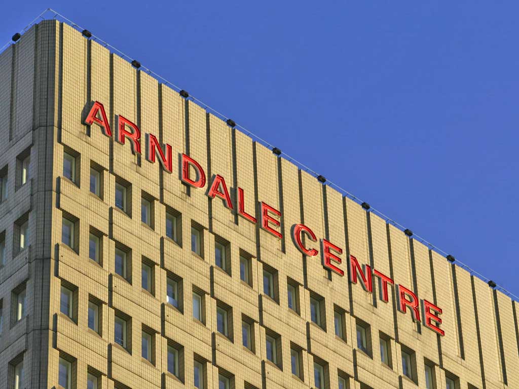 Arndale Centre: Manchester's 1.5m sq ft shopping space attracts more than 41 million visitors a year. Its partial destruction in the 1996 IRA bombing led to the regeneration of Manchester city centre