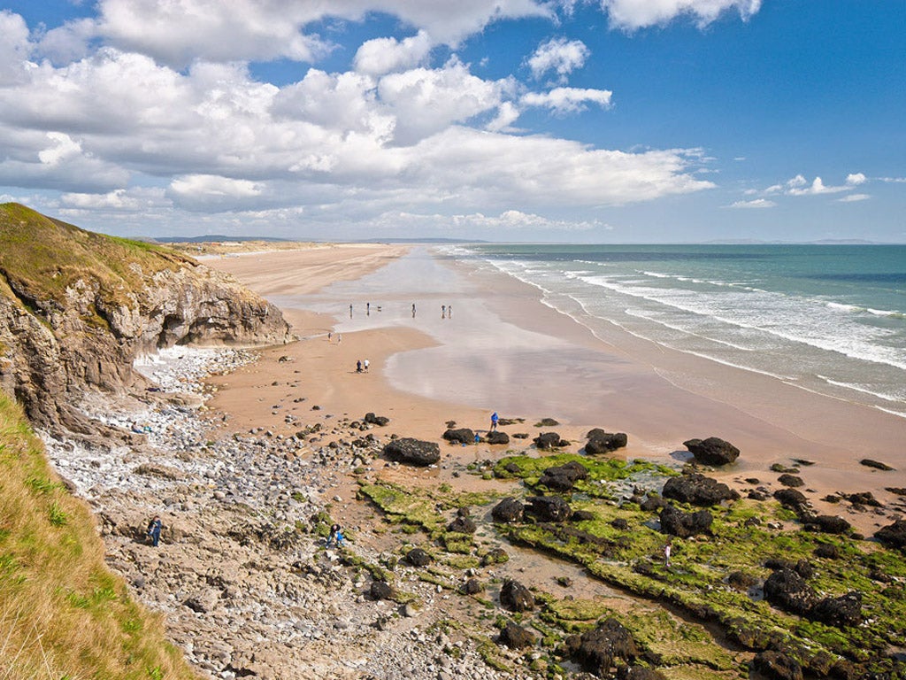 Shore footed: Pendine Sands