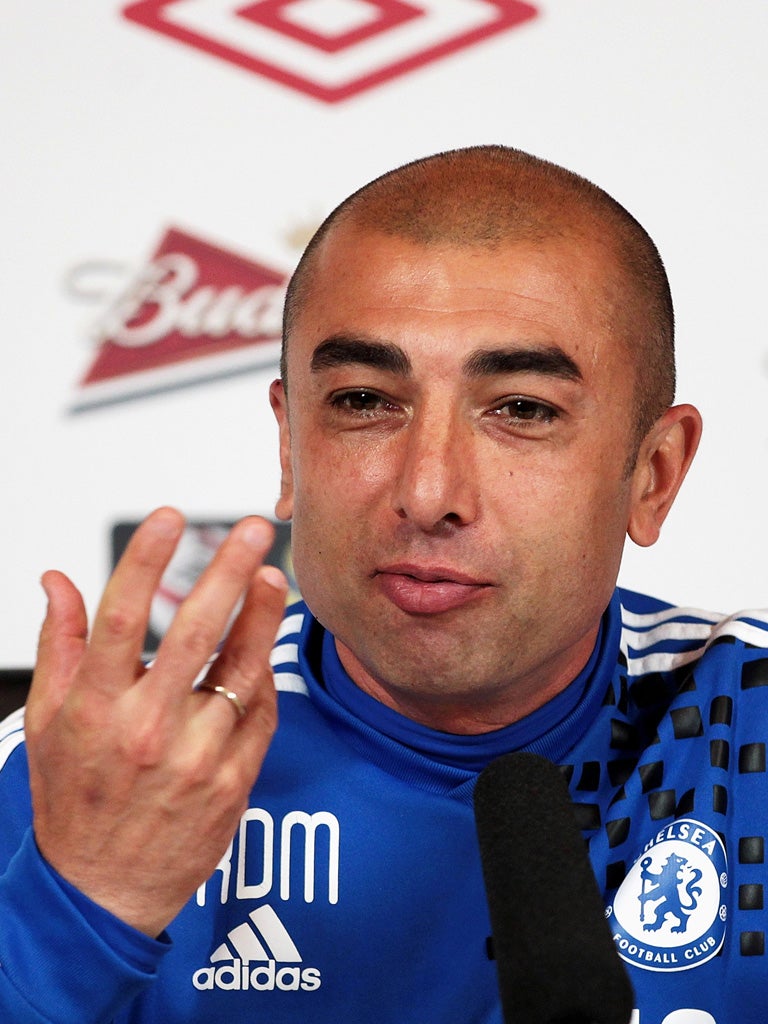 Chelsea's caretaker manager Roberto Di Matteo