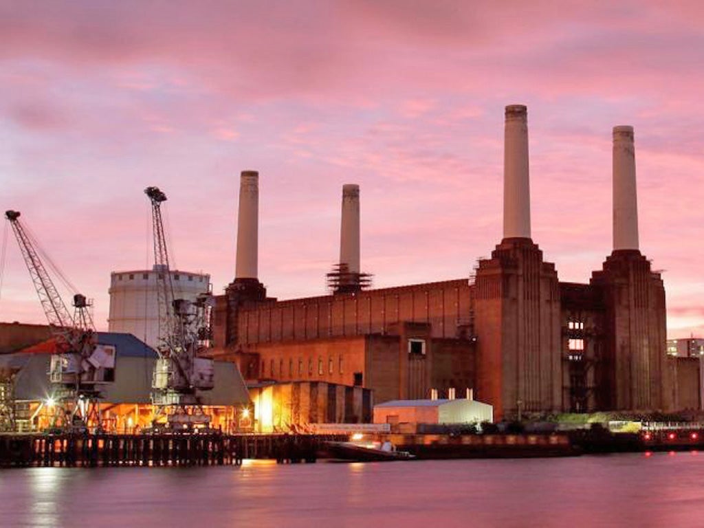 The now derelict Battersea Power Station