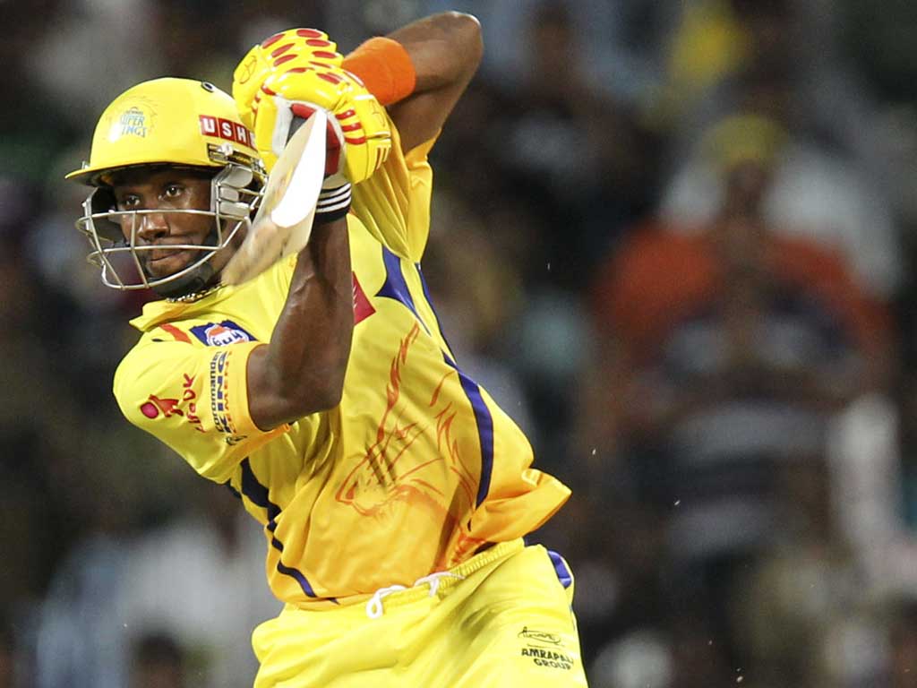 <b>Dwayne Bravo, 28</b>
<br />Trinidad & Tobago, right-handed middle-order batsman, medium-pace bowler
<br />- 40 Tests, 2,200 runs at average of 31.43, 86 wickets at 39.84
<br />- 122 ODIs, 2,004 runs at 23.86, 141 wickets at 30
<br />- 24 Twenty20s, 381 runs at 22.41, 21 wickets at 25.67