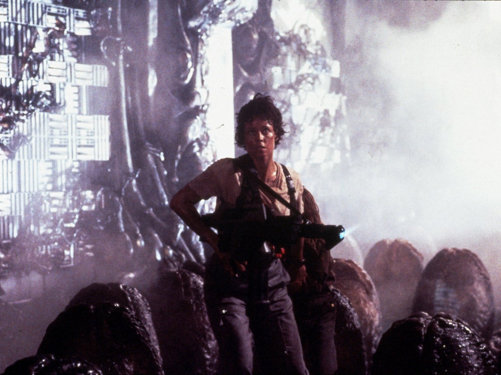 <b><i>Aliens</i></b> (1986)<br/>Ridley has been revived to help a team of marines investigate missing colonists. Here she walks amongst plethora of alien eggs.