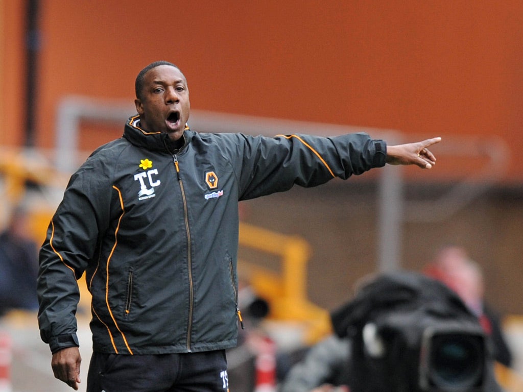 Wolves manager Terry Connor