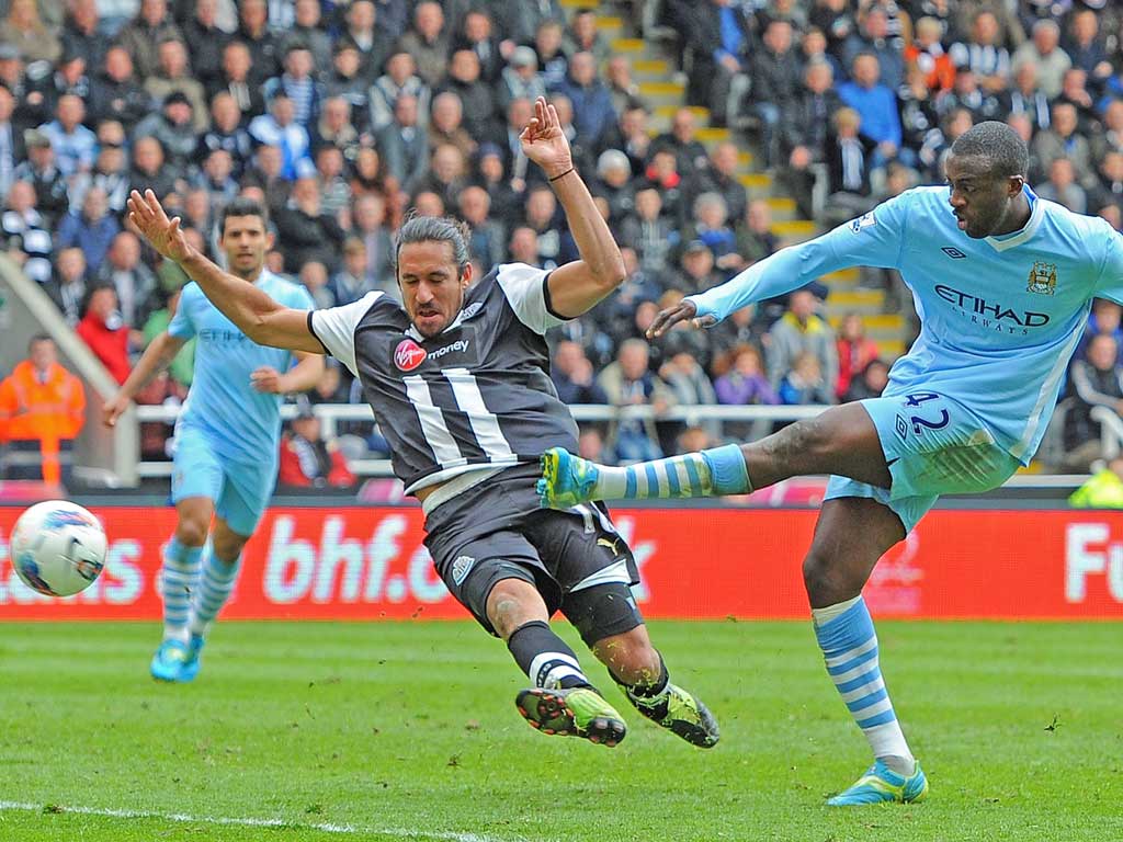 Yaya Touré rifles home City’s clincher on 89 minutes