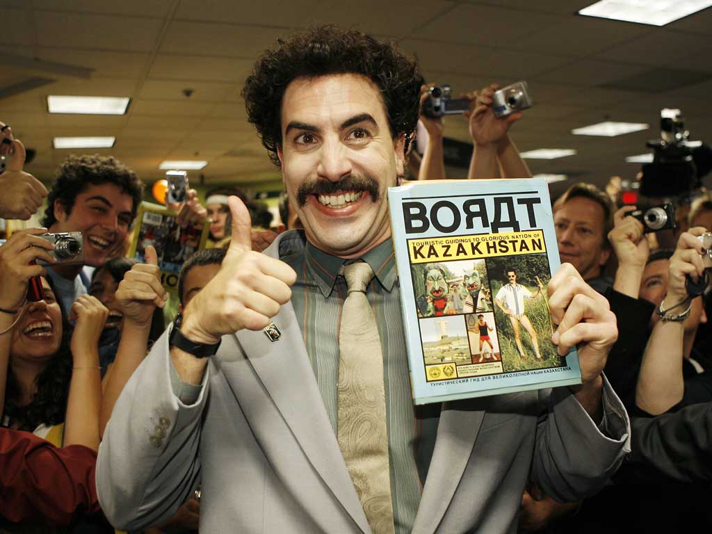 Baron Cohen starred as Kazakh Borat in Borat: Cultural Learnings of America for Make Benefit Glorious Nation of Kazakhstan in 2006