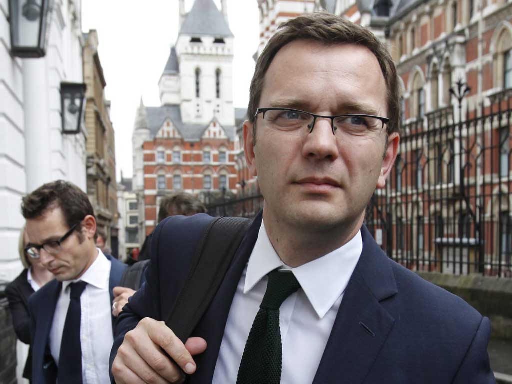 Andy Coulson after giving evidence to Leveson on Thursday