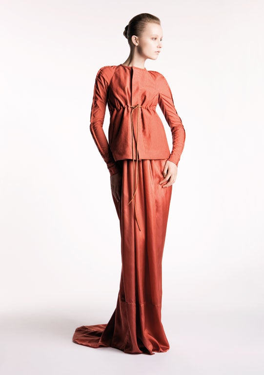 jacket £1,340, and dress £1,075, both Rick Owens, selfridges.com