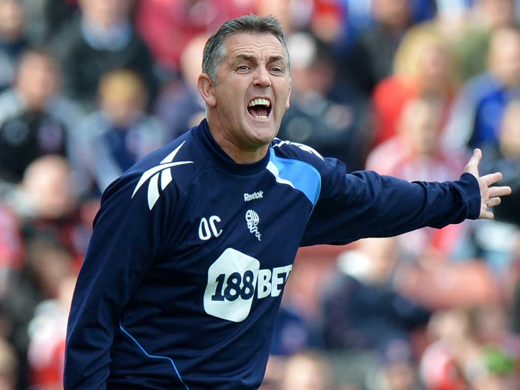 Owen Coyle barks instructions