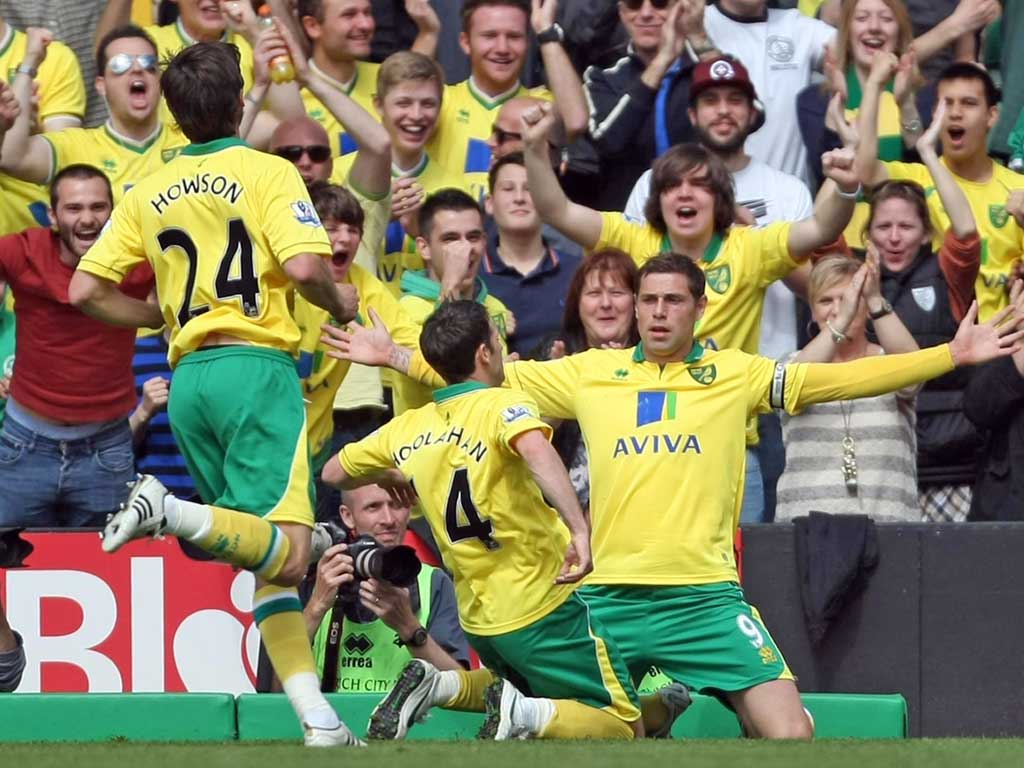 Norwich’s Grant Holt finished the season with 15 Premier League goals