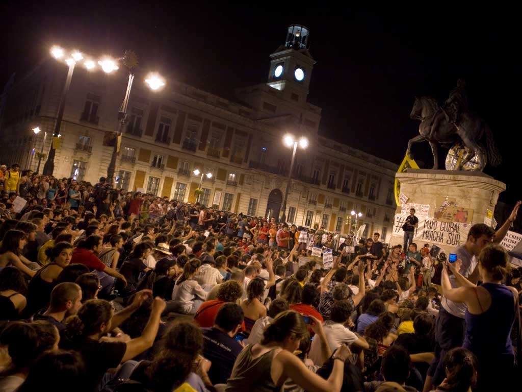22,000 protesters invaded the streets of Madrid