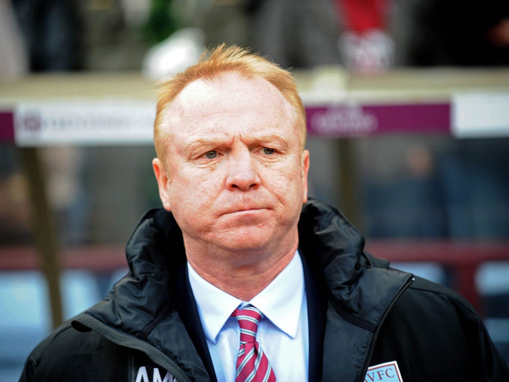 Alex McLeish is not liked by fans