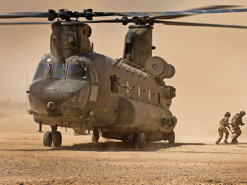 In: New Chinooks - Apache and Puma fleets upgraded