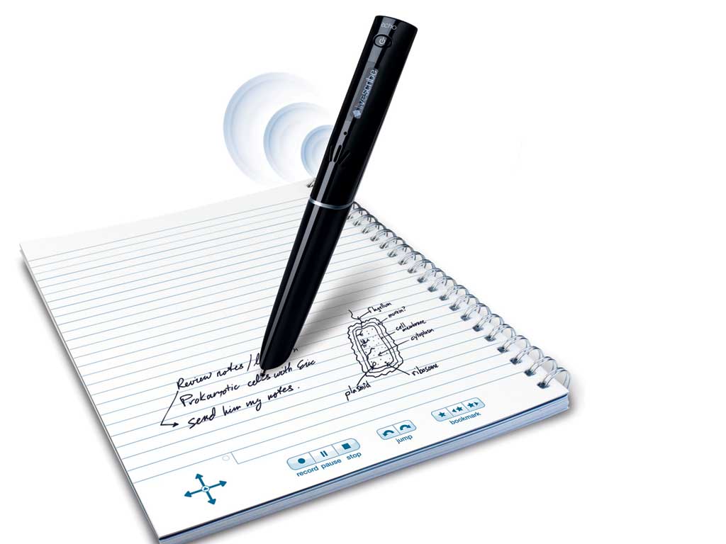 <p>1. Livescribe ECO Smartpen</p>
<p>£79, dixons.co.uk</p>
<p>This smartpen is light, portable and captures everything you write in your notebook, notepad or paper, allowing you to print it out later at your leisure.</p>