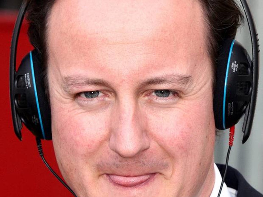 Music to watch polls by: David Cameron gets his headphones around Pink Floyd