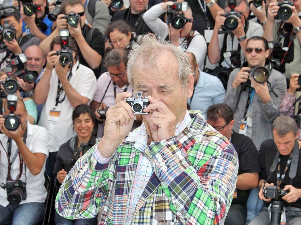 Bill Murray behind the camera in Cannes