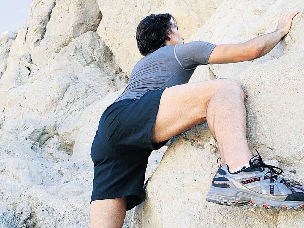 Rock-climbing is one of the activities on the first week of the three-week programme