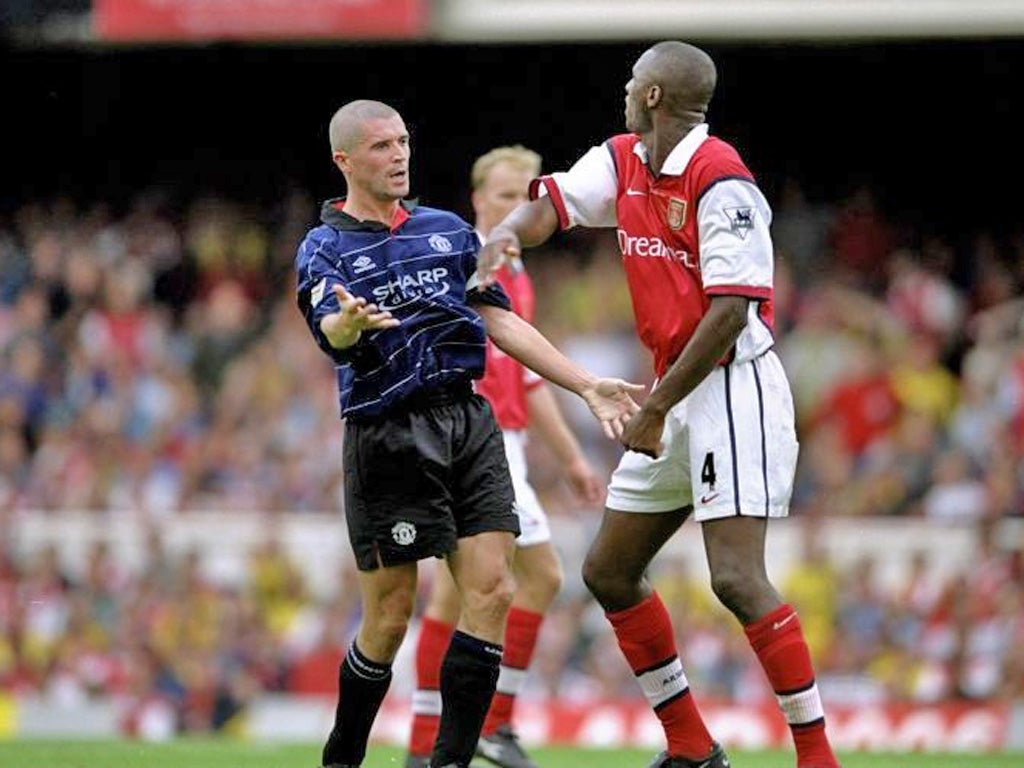 Roy Keane and Patrick Vieira had a combustible relationship on the pitch