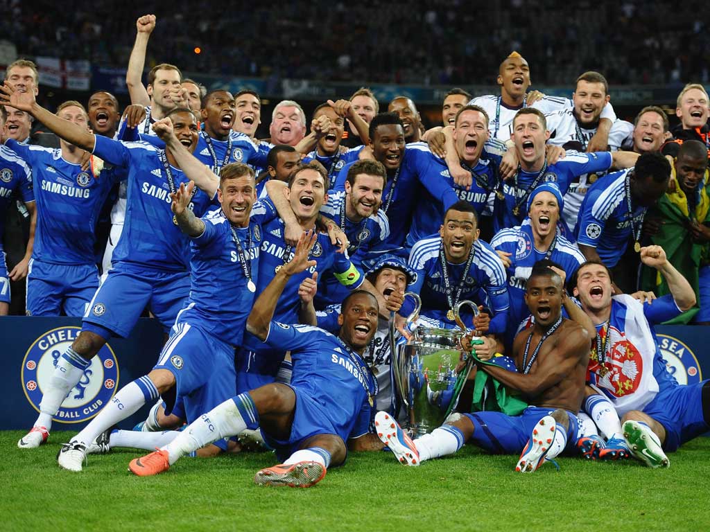 We've done it! Chelsea players show their joy on a night of huge celebration