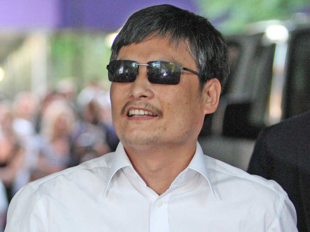 CHEN GUANGCHENG: The human rights activist fuelled a
diplomatic row between China and the US