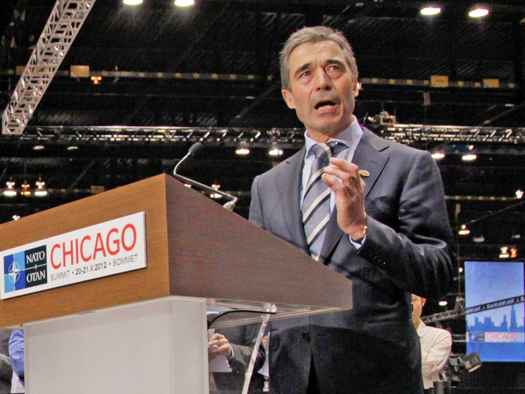 Anders Fogh Rasmussen, Nato’s Secretary General, says the
timetable remains unchanged
