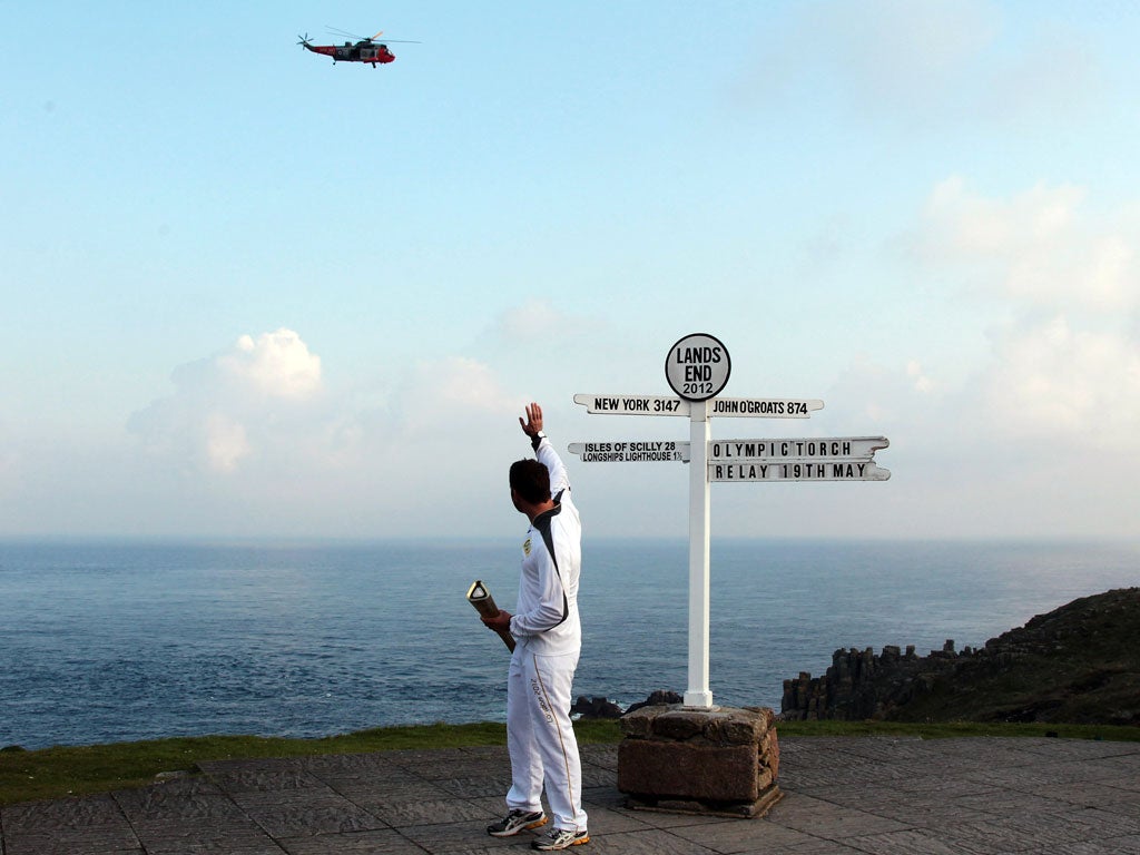 The torch relay began on Saturday