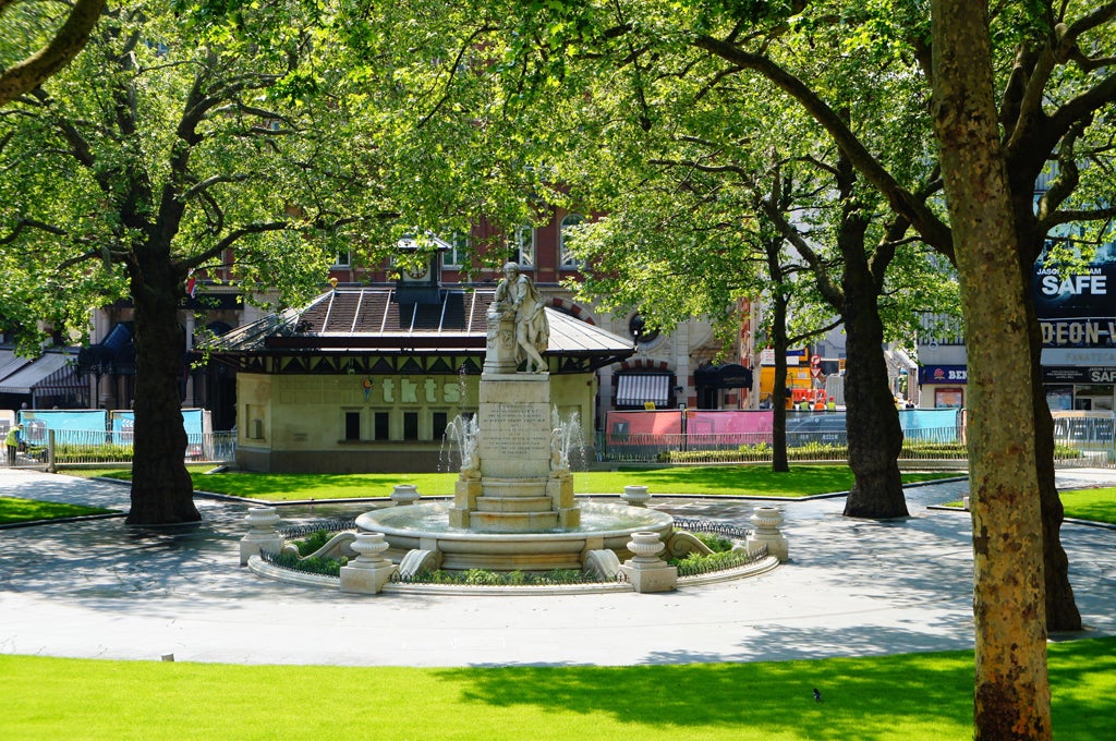 Westminster City Council undated handout photo of the revamped Leicester Square in central London which is being reopened later today to show off its ¨£15.3 million makeover.