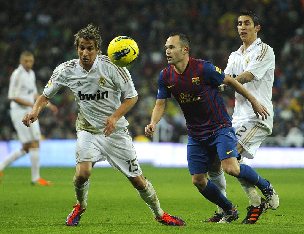 Playing out life's battles: Real Madrid playing against Barcelona in Madrid in December, 2011