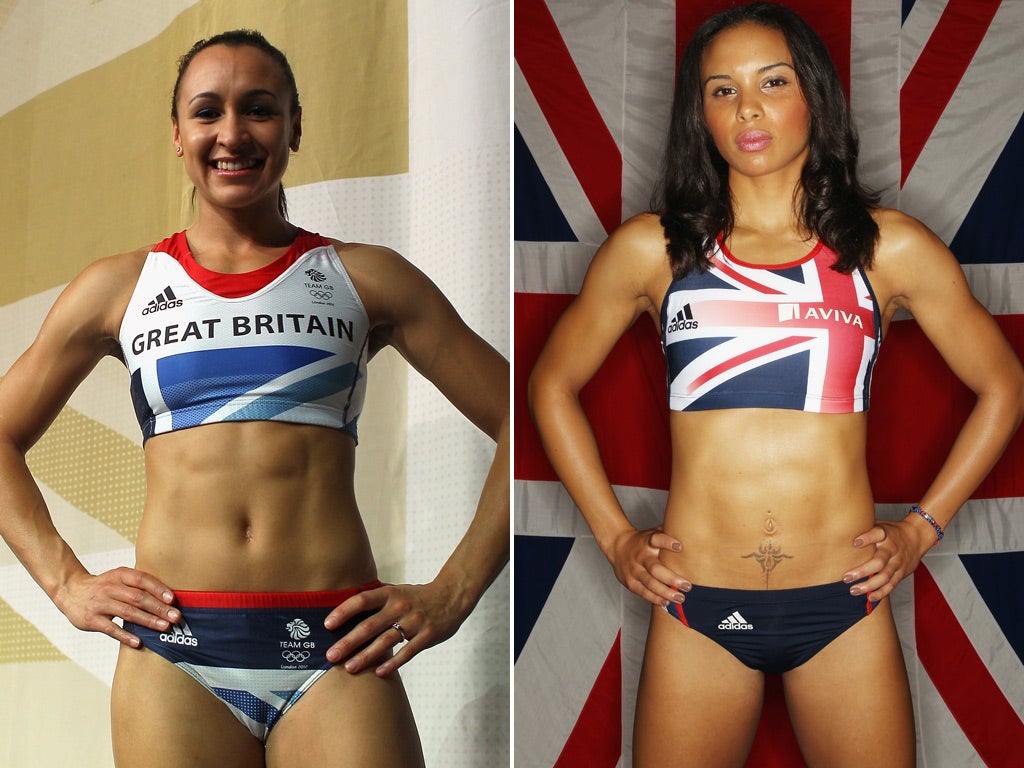 The row over remarks branding the champion heptathlete Jessica Ennis (left) “fat” escalated today as Louise Hazel (right) said she had suffered similar comments.