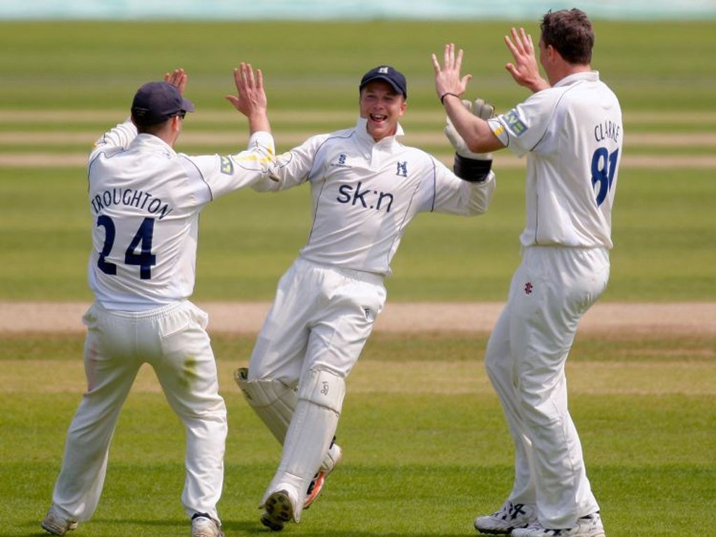 Tim Ambrose: Turned the match after Surrey's Gareth Batty had
Warwickshire reeling at 37 for 4