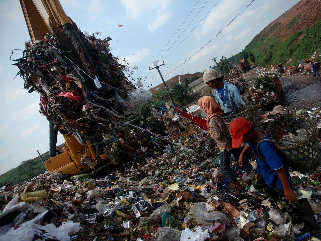 Jakarta, Indonesia where waste is going
