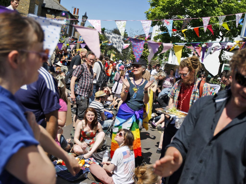 UK Uncut protesters outside Nick Clegg's south London property