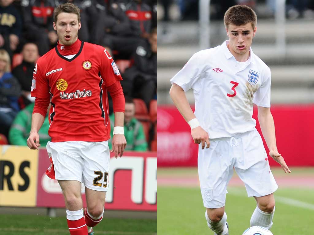 Young, gifted and traded: Nick Powell (left) is on his way from Crewe to Manchester United; Luke Garbutt was nurtured at Leeds United but snapped up by Everton