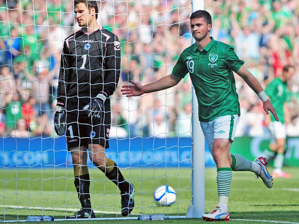 Shane Long scored the Republic’s winner against Bosnia
